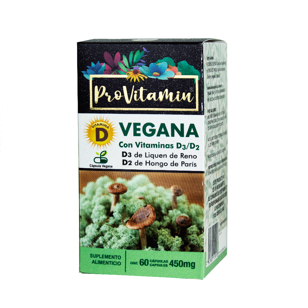 Capsula Vitamina D vegana de Origen natural D2 y D3