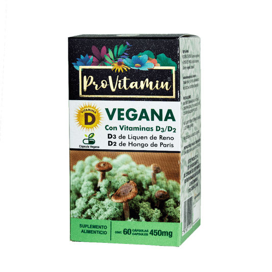 Capsula Vitamina D vegana de Origen natural D2 y D3