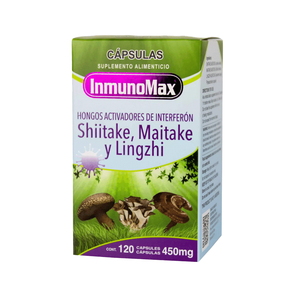 Hongos Shiitake, Maitake y Ganoderma Lighzi | 120 cápsulas